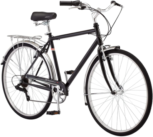 Schwinn wayfarer hybrid 700c wheel bicycle black 18 medium