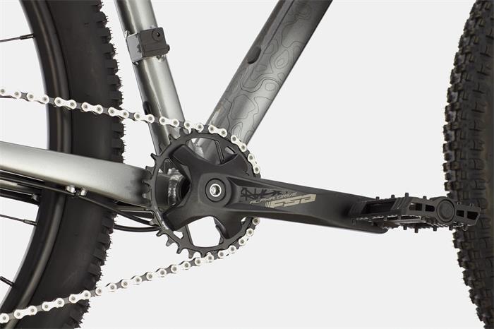 The Cannondale Trail 4 uses a Shimano Deore 1x10 drivetrain