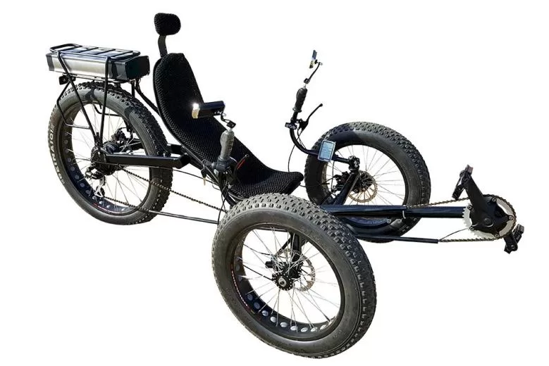 Best Electric Trikes - Fat Tire Folding Electric Recumbent Trike