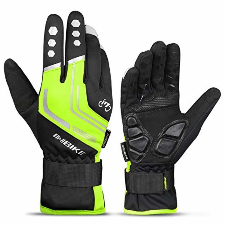 Best Men's Cycling Gloves - INBIKE Men's Winter Windproof Reflective Gel Pad Touch Screen