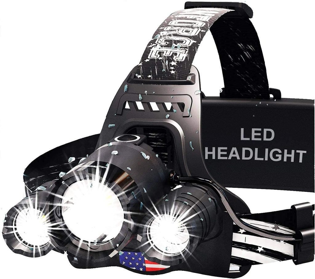 DanForce Headlamp Ultra Bright CREE 1080 Lumen Headlamp