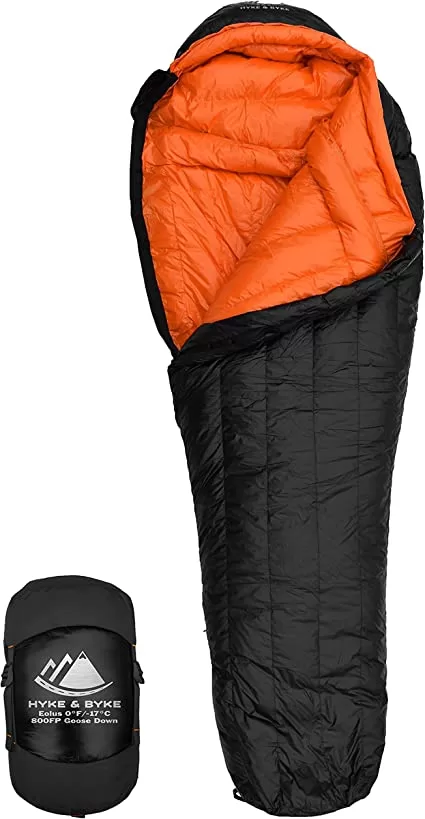 Top 10 Best Camping Sleeping Bags [2023] - Hyke & Byke Eolus 0 F