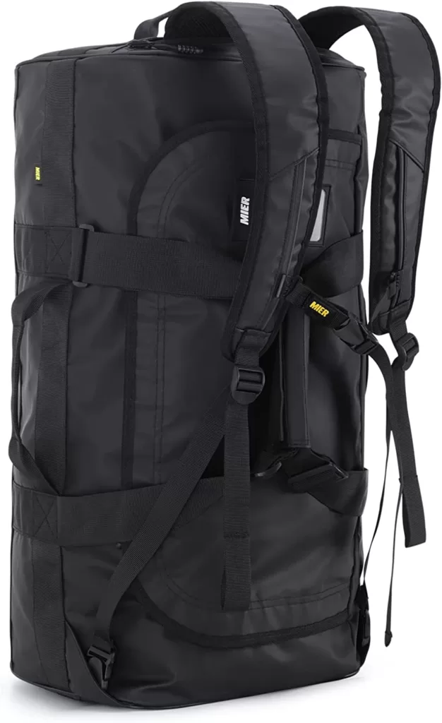 Top 10 Best Travel Duffel Bags [2023] - MIER Water Resistant Backpack Duffle Heavy Duty Convertible Duffle Bag 90L