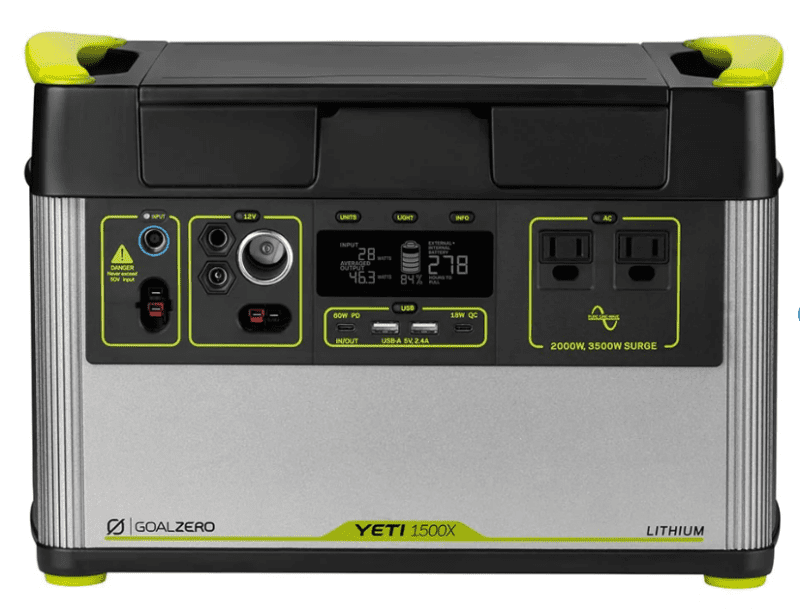 Top 10 Best Portable Power Stations [2023] - Yeti 1500X Portable Power Station