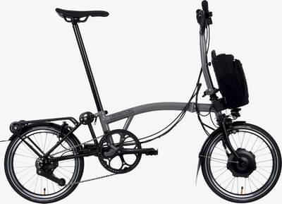 Brompton Electric P Line Urban with Roller Rack